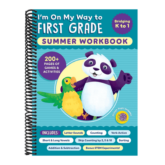 I'm on My Way to First Grade Summer Workbook: 200+ Pages of Games & Activities
