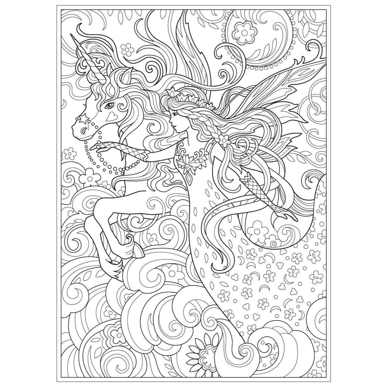 Creative Haven Magical Fairies Coloring Book
