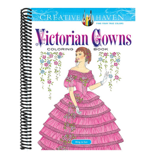 Creative Haven Victorian Gowns Coloring Book