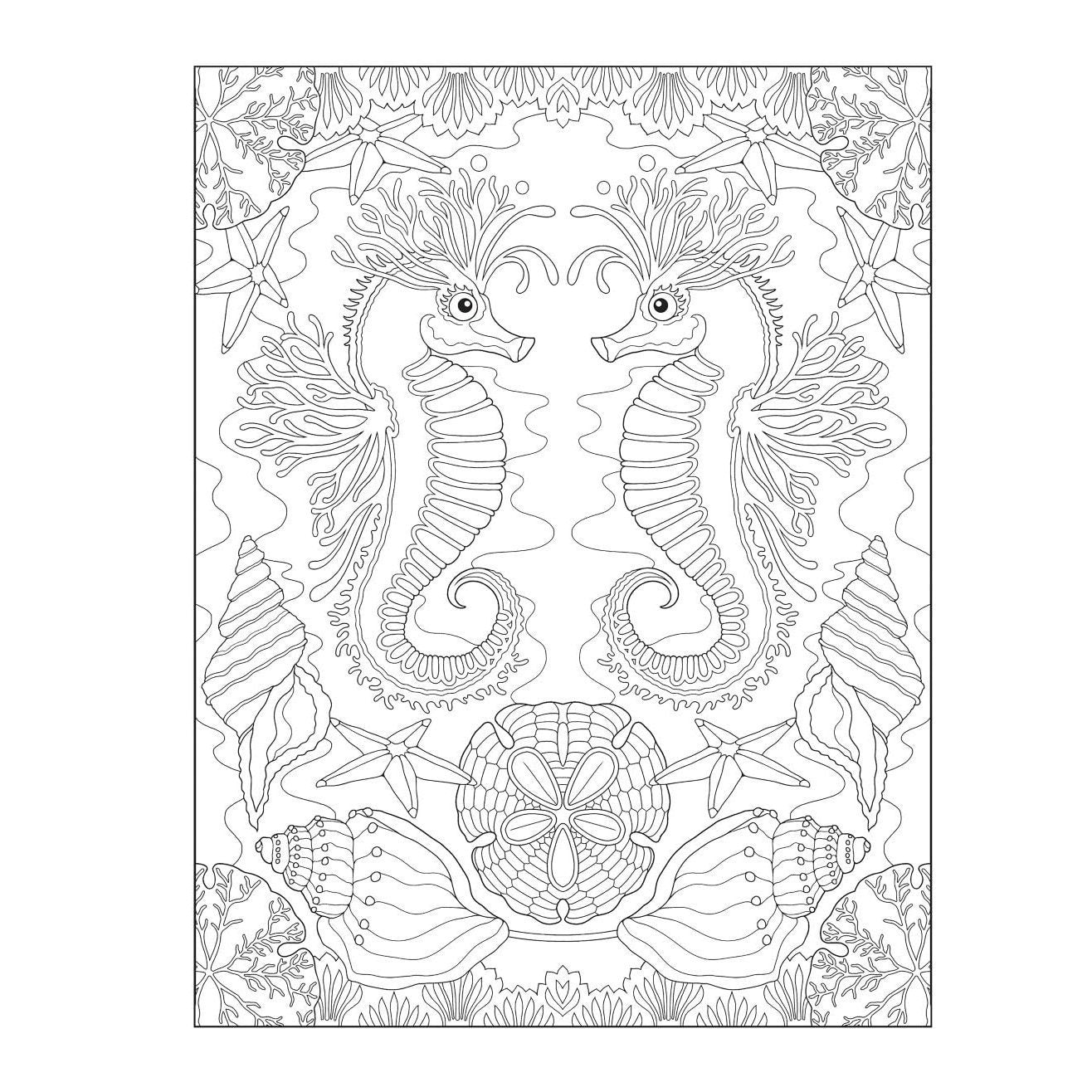 Creative Haven Enchanting Oceans Coloring Book