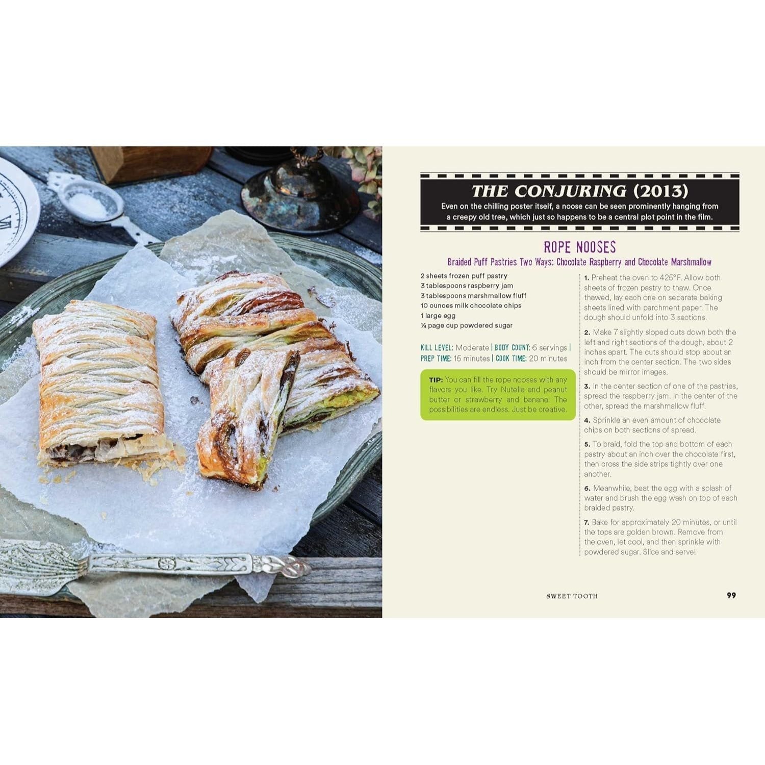 The Horror Movie Night Cookbook: 60 Deliciously Deadly Recipes Inspired by Iconic Slashers, Zombie Films, Psychological Thrillers, Sci-Fi Spooks, and More
