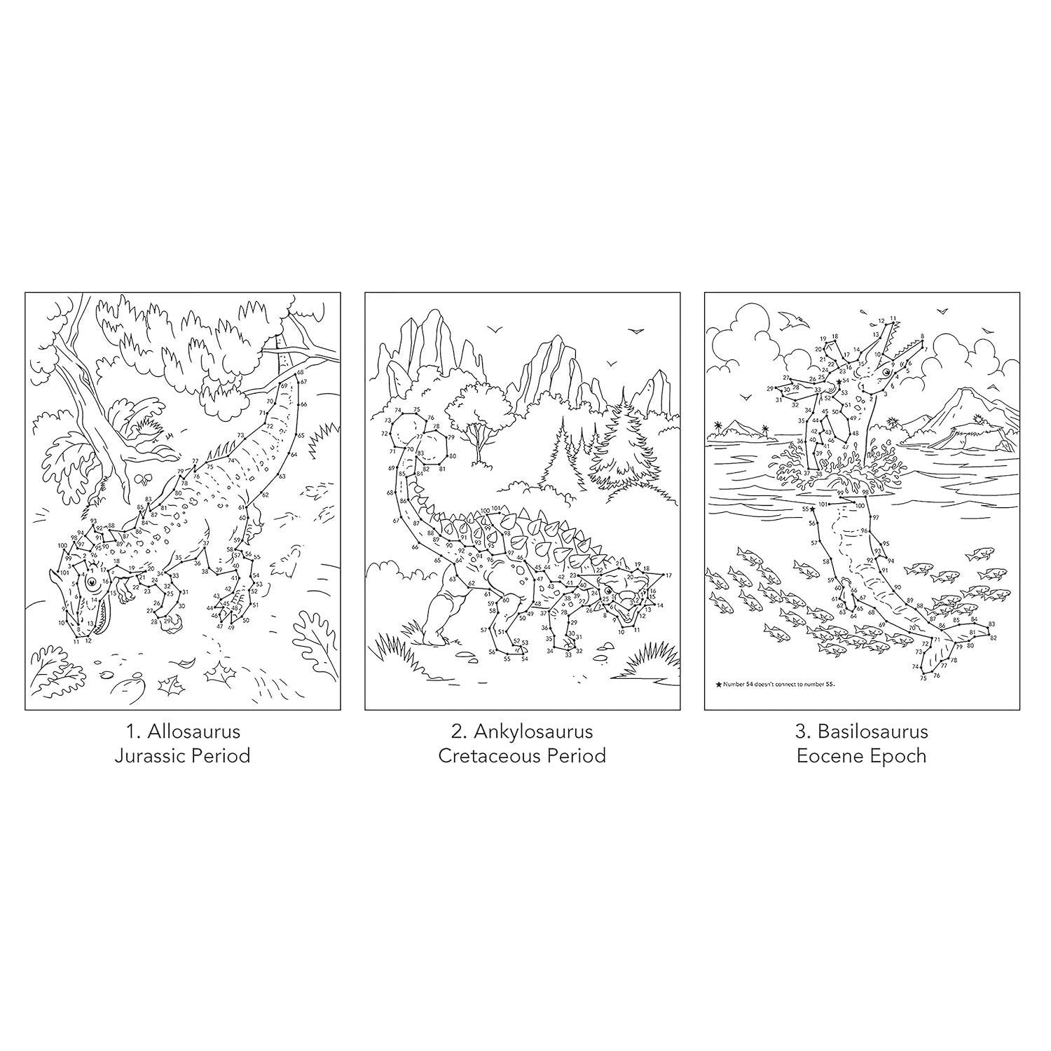 Dinosaurs & Prehistoric Animals Dot-To-Dot Fun!: Count from 1 to 101