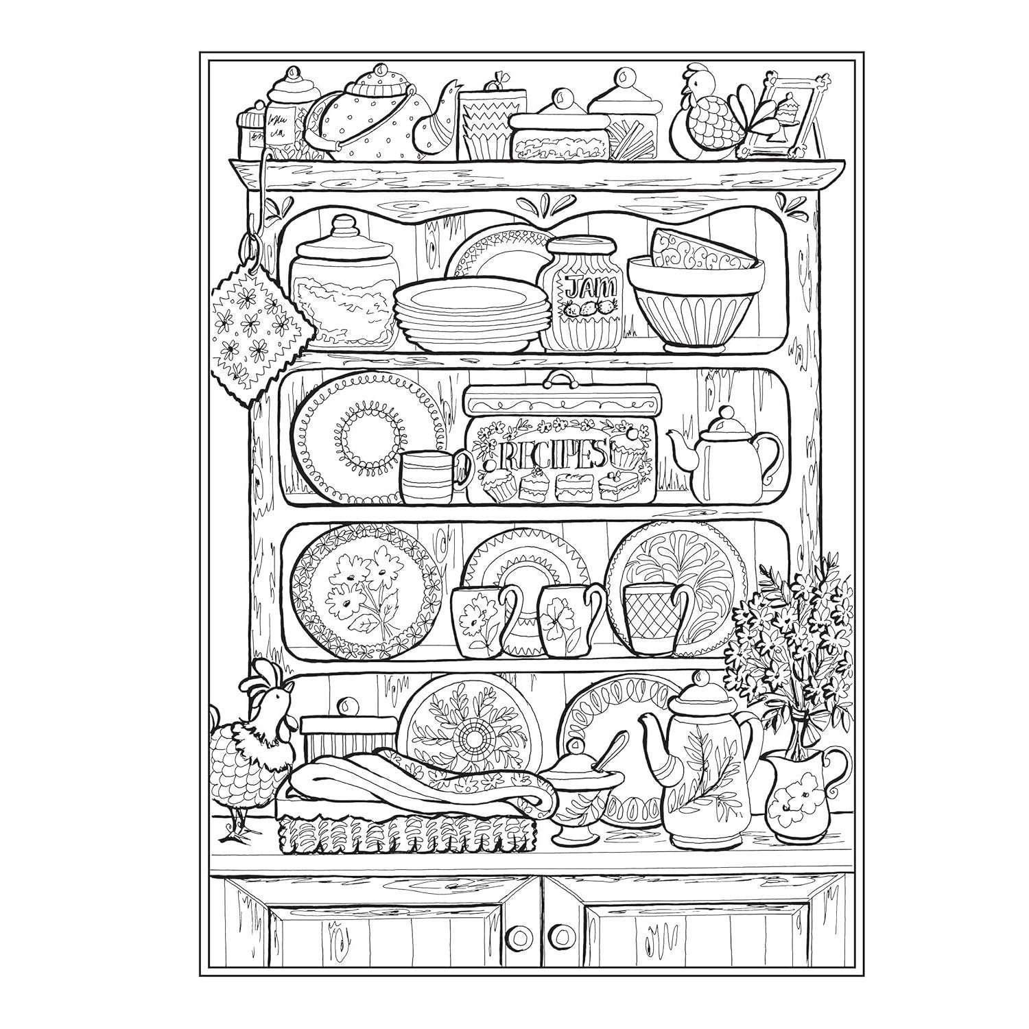 Creative Haven Home Sweet Home Coloring Book (Spiral Bound)