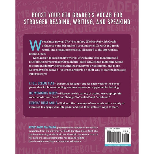 The Vocabulary Workbook for 8th Grade: Weekly Activities to Boost Your Word Power