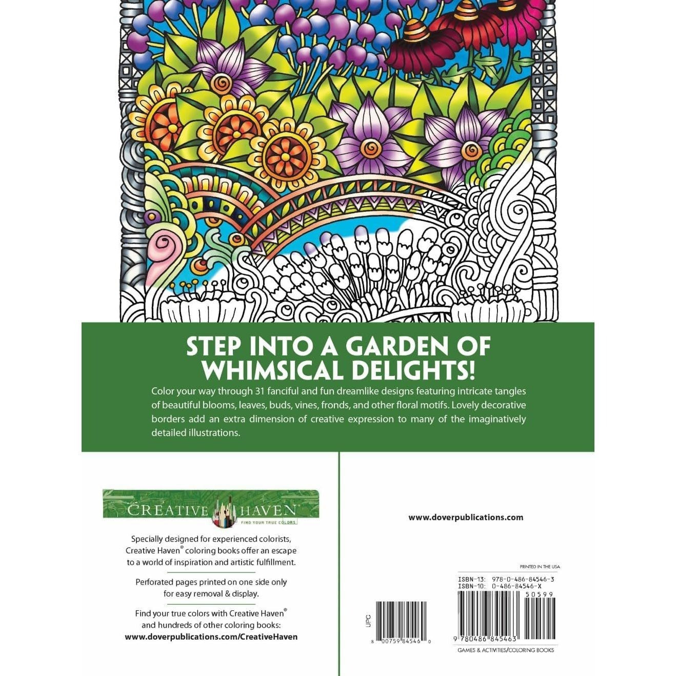 Creative Haven Entangled Gardens Coloring Book