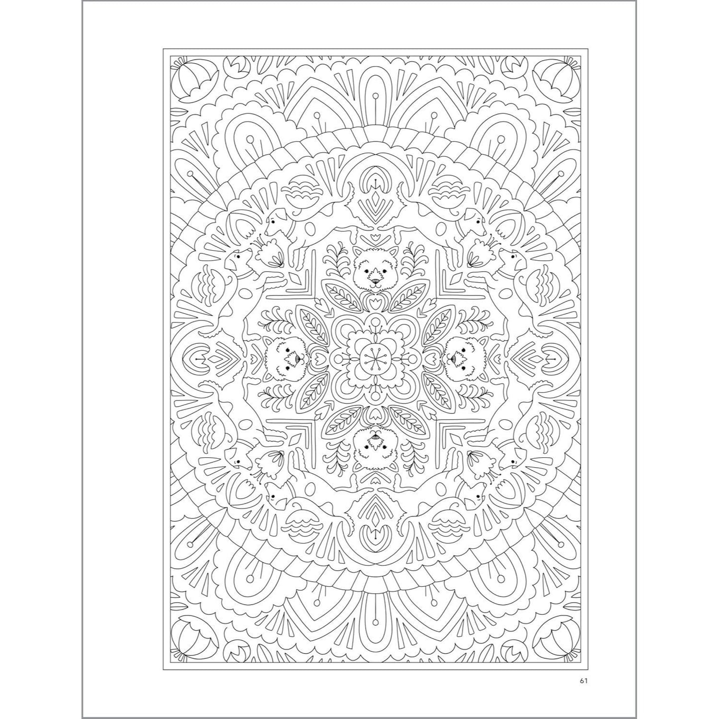 Stress Relief Dog Coloring Book: 35 Detailed Designs for Adults