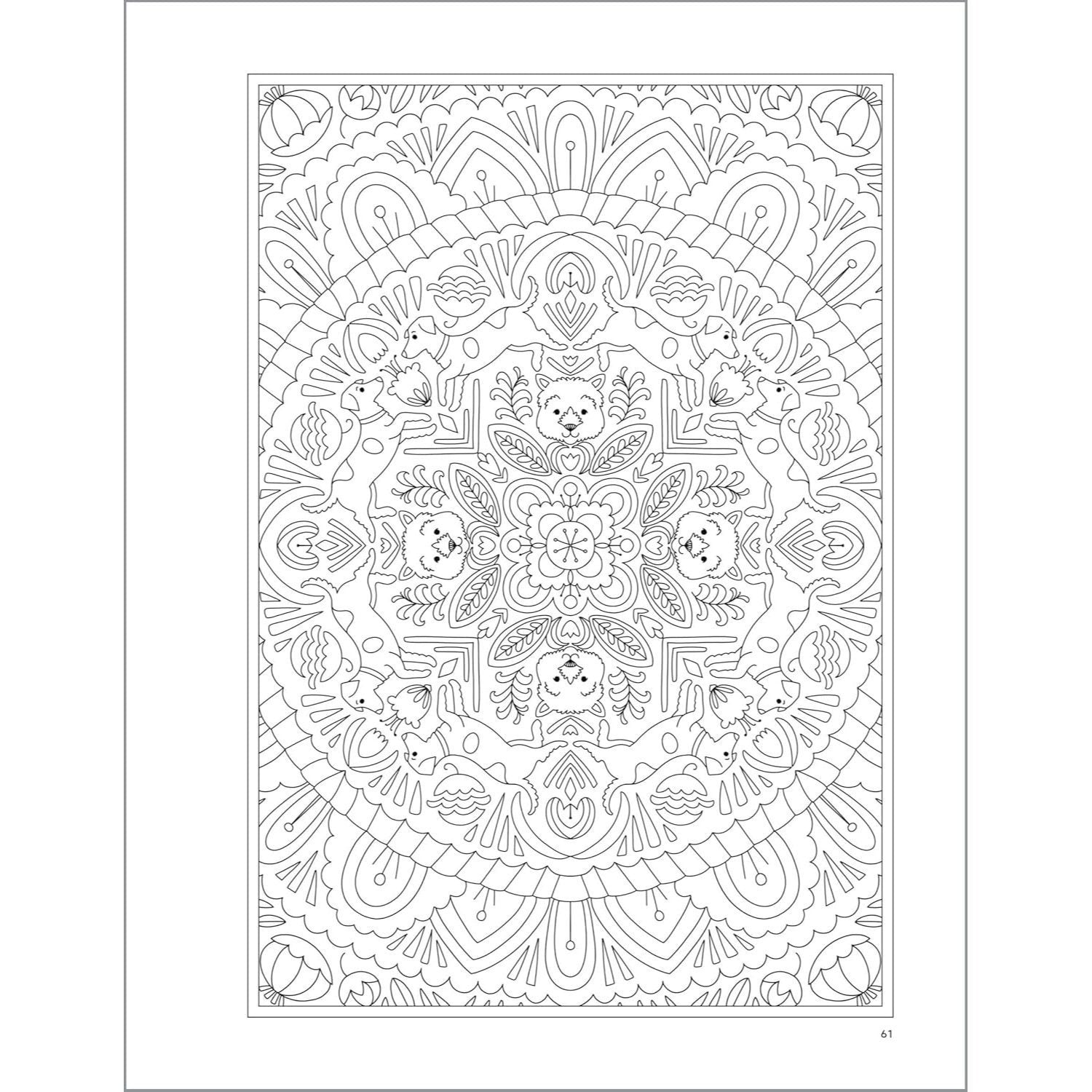 Stress Relief Dog Coloring Book: 35 Detailed Designs for Adults