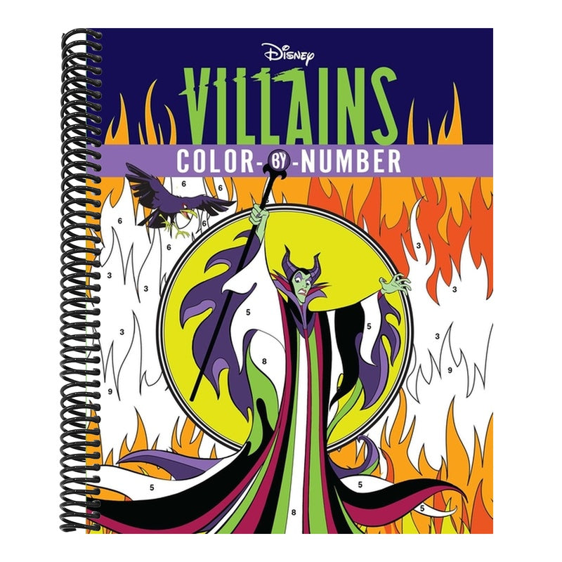 Disney Villains Color-By-Number (Color-By-Number) (Spiral Bound)