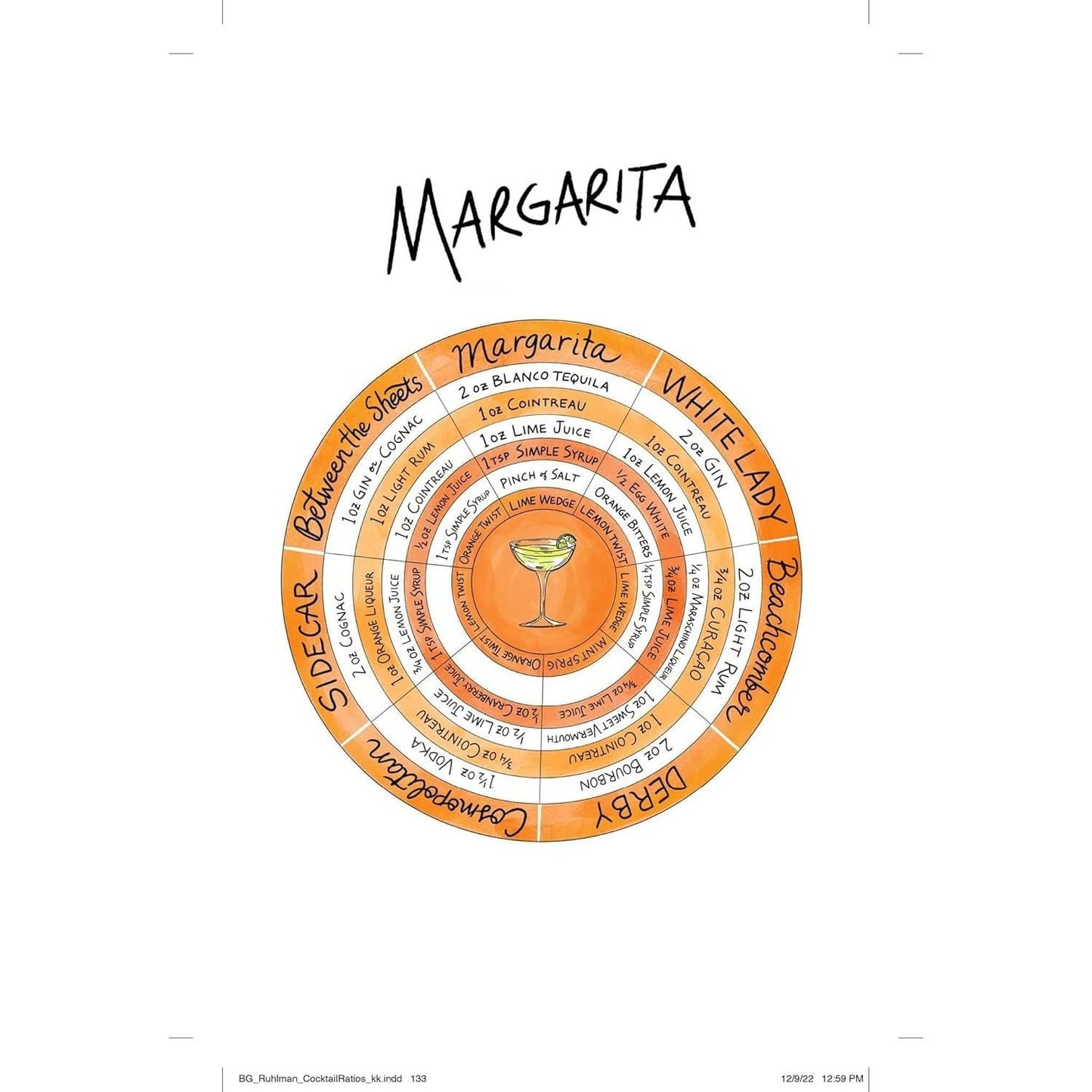The Book of Cocktail Ratios: The Surprising Simplicity of Classic Cocktails (Spiral Bound)