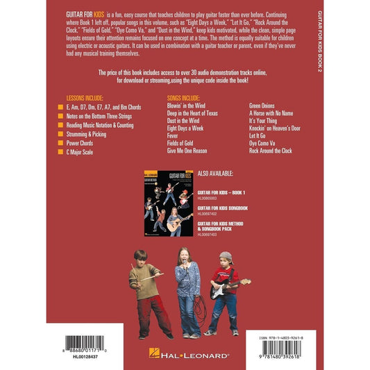 Guitar for Kids Beginner Guitar Method and Songbook Fun and Easy Lessons for Acoustic and Electric Guitar Includes Chords, Strumming, and Popular Song