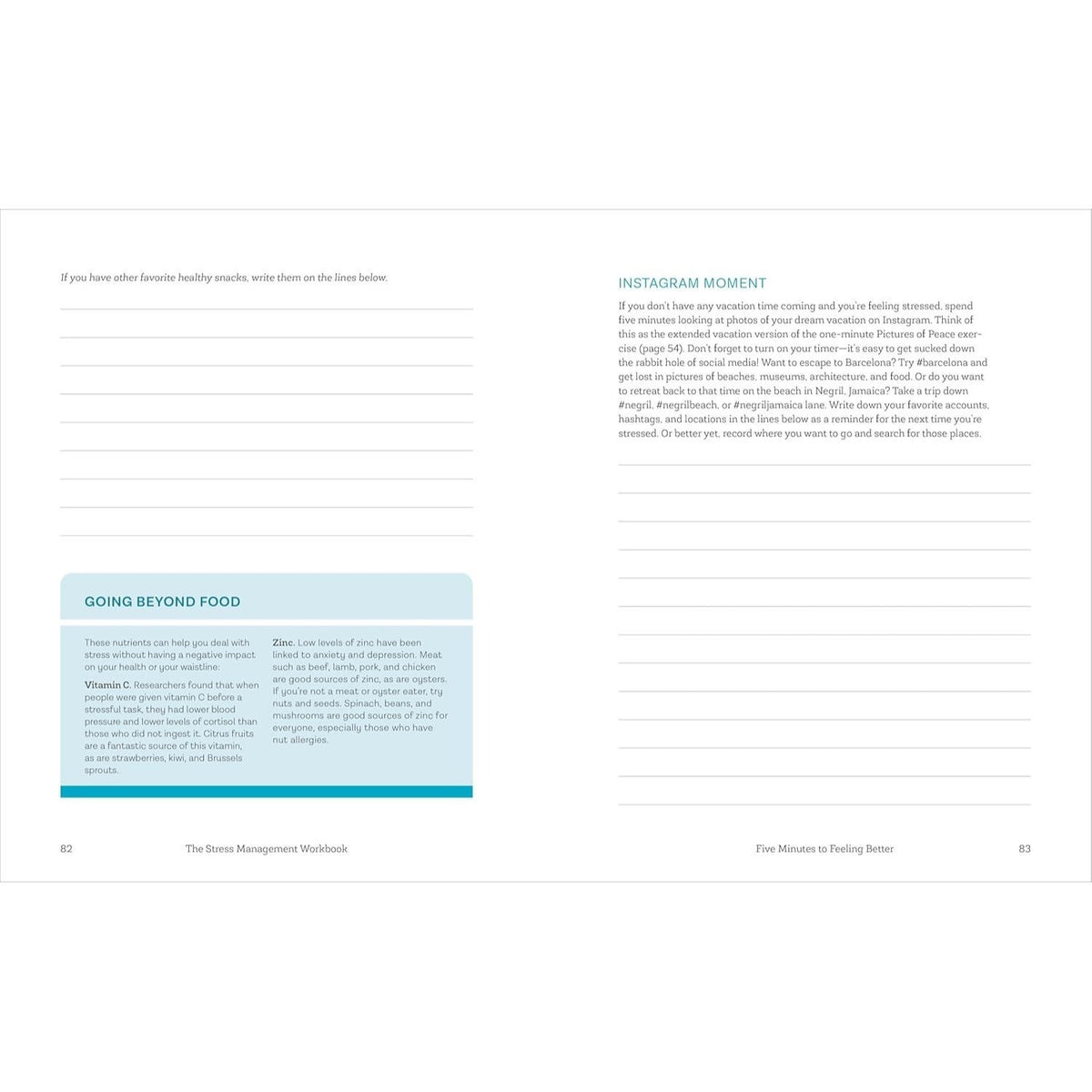The Stress Management Workbook: De-Stress in 10 Minutes or Less