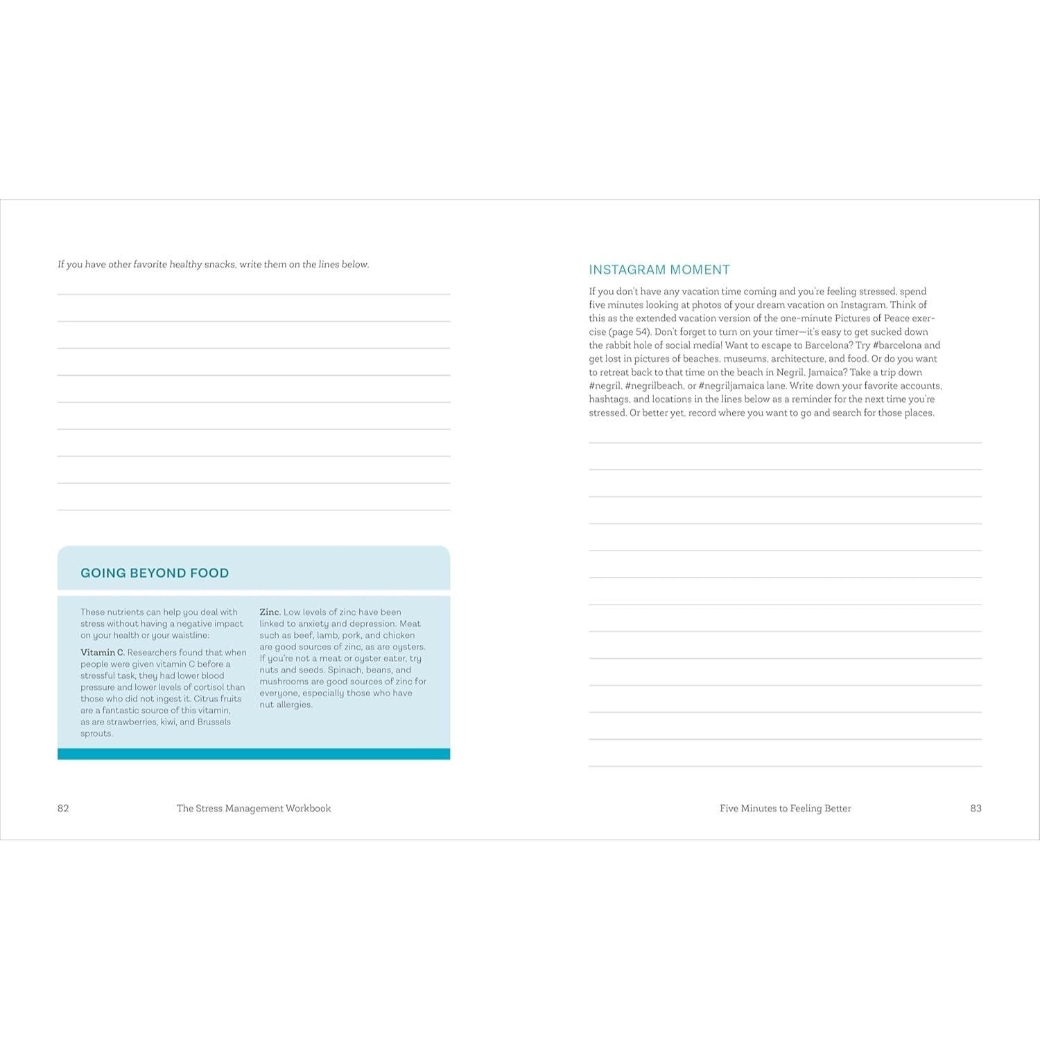 The Stress Management Workbook: De-Stress in 10 Minutes or Less