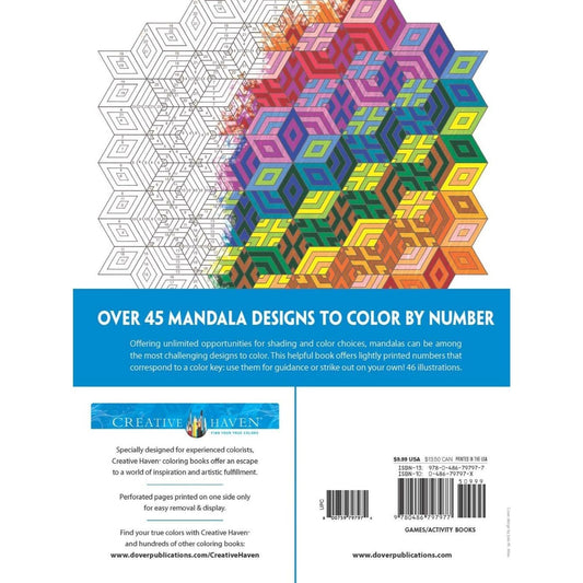 Creative Haven Mandalas Color by Number Coloring Book (First Edition, First)
