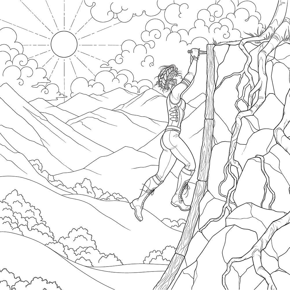 Fourth Wing: The Official Coloring & Sticker Book (Includes 2 Pages of Stickers to Color)
