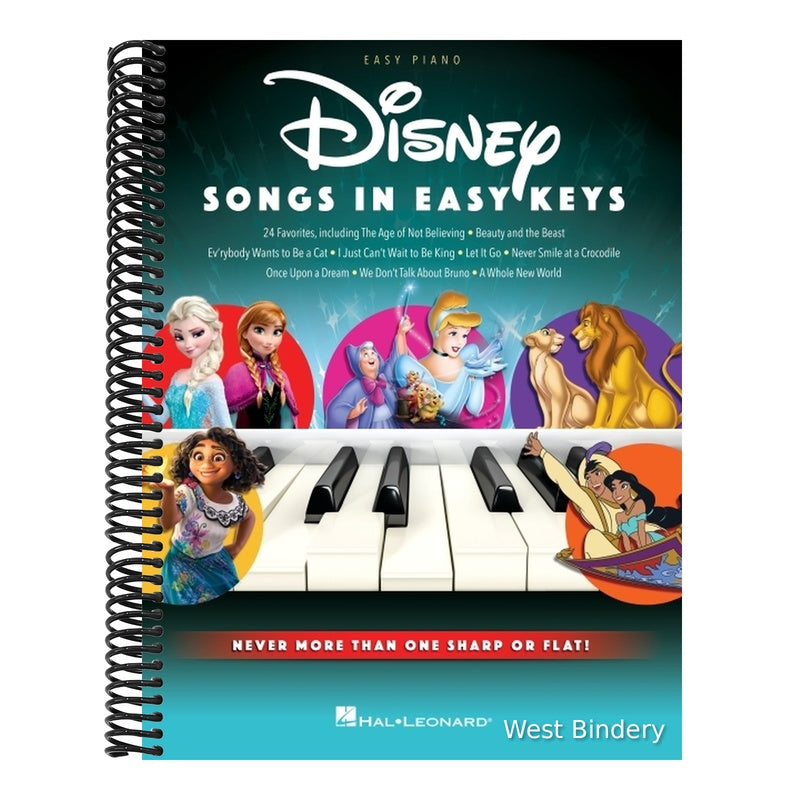 Disney Songs in Easy Keys - Easy Piano Songbook Featuring 24 Favorites