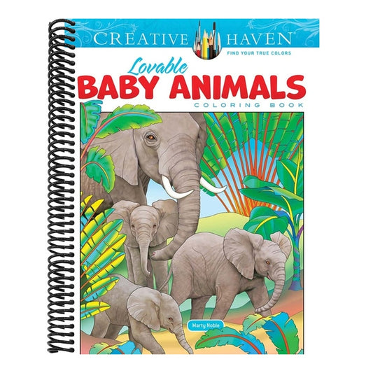 Creative Haven Lovable Baby Animals Coloring Book