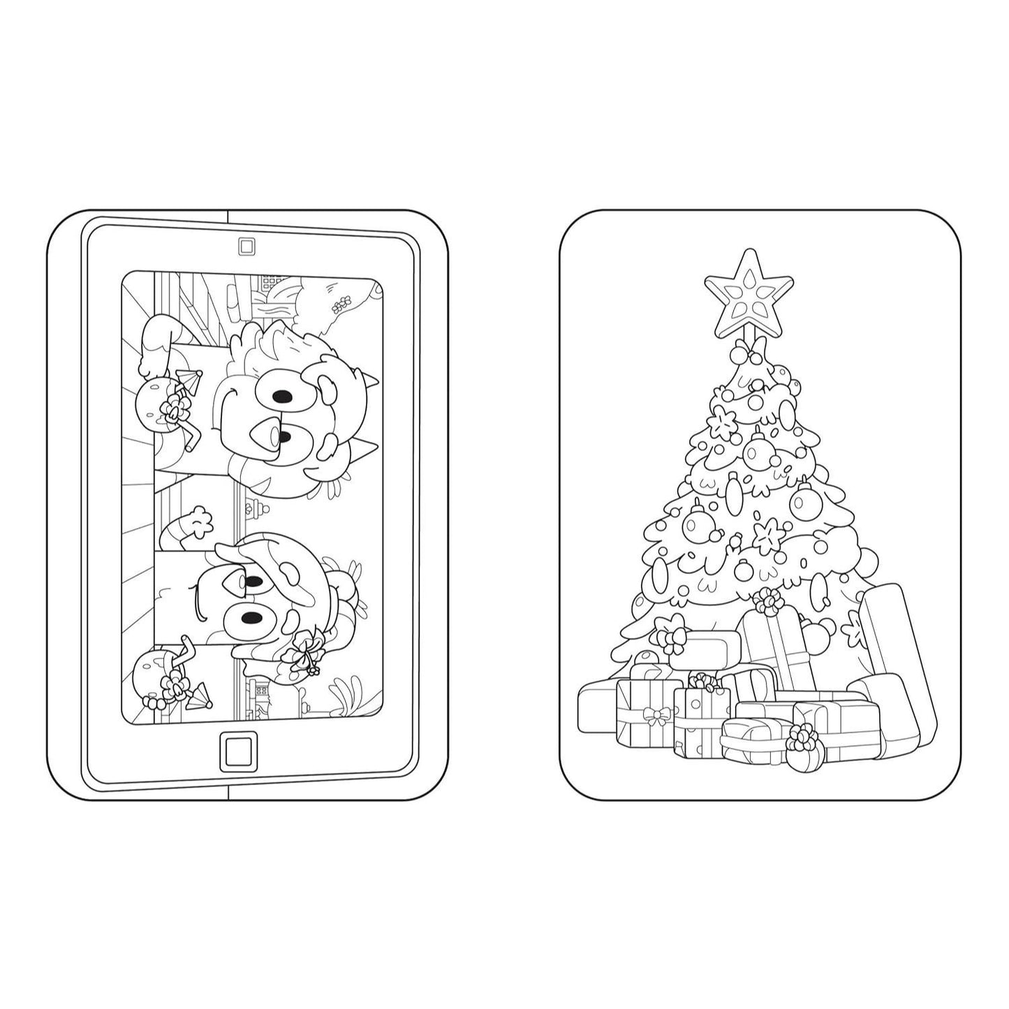 Bluey: Merry Christmas: A Coloring Book | Spiraled by Spiraling Freedom® (Spiral Bound)