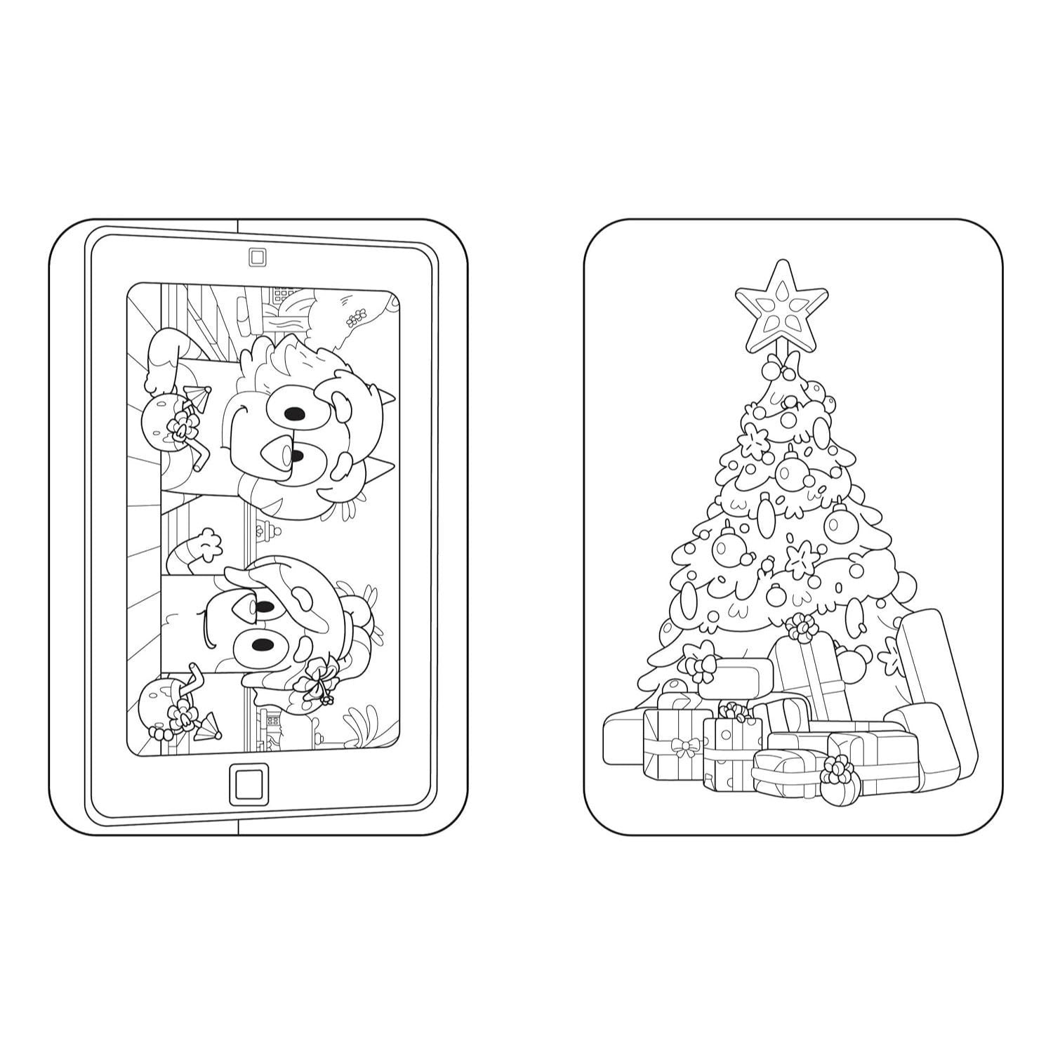 Bluey: Merry Christmas: A Coloring Book | Spiraled by Spiraling Freedom® (Spiral Bound)
