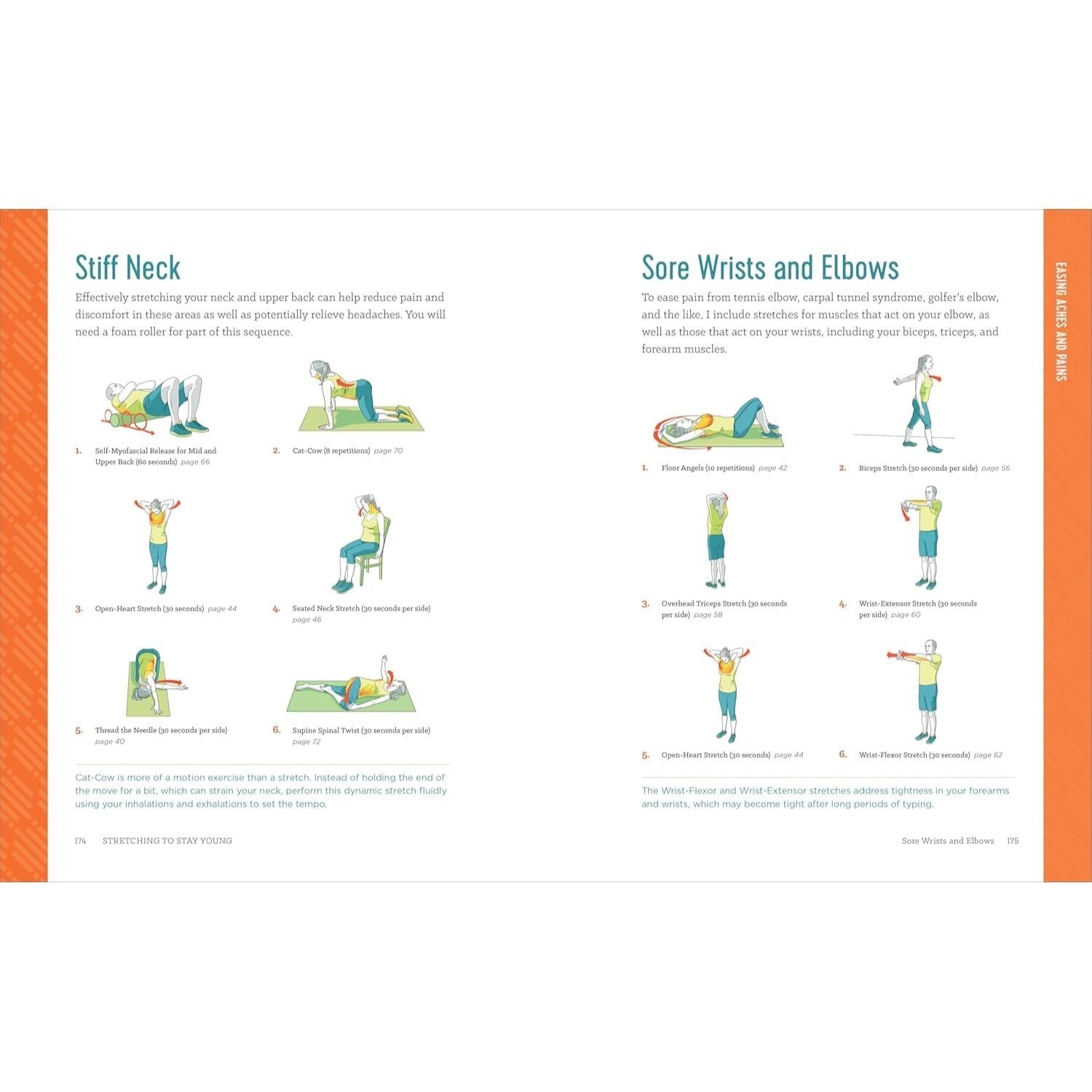 Stretching to Stay Young: Simple Workouts to Keep You Flexible, Energized, and Pain Free (Spiral Bound)