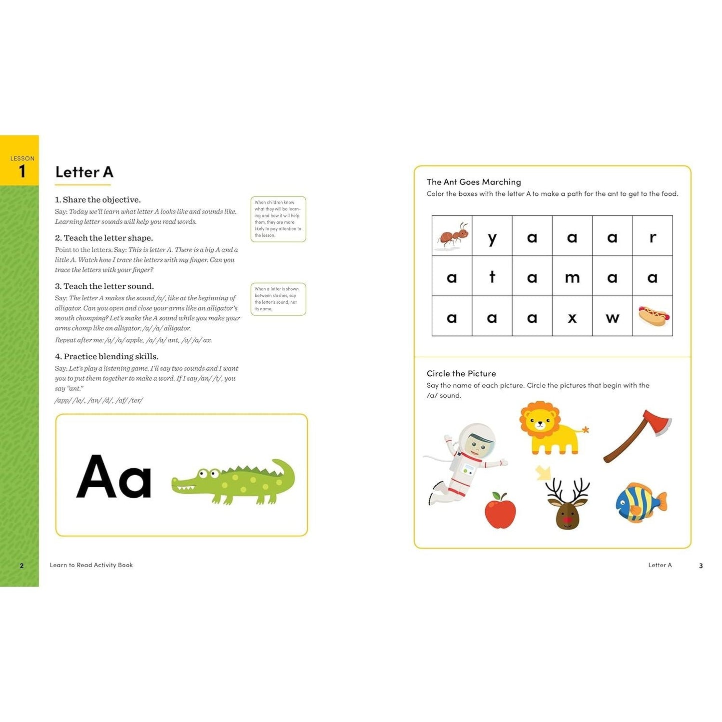 Learn to Read Activity Book: 101 Fun Phonics Lessons to Teach Your Child to Read (Phonics Makes Readers) (Spiral Bound)
