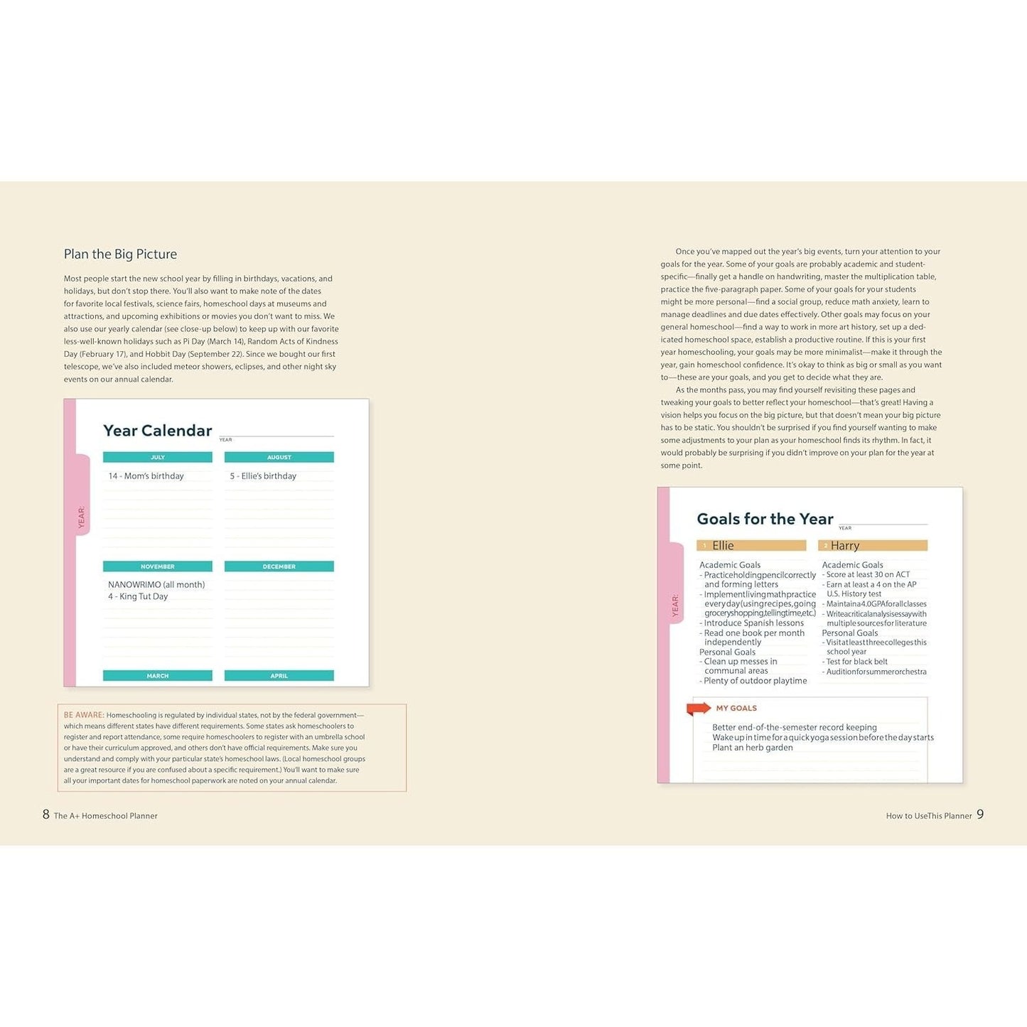 The A+ Homeschool Planner: Plan, Record, and Celebrate Each Child's Progress