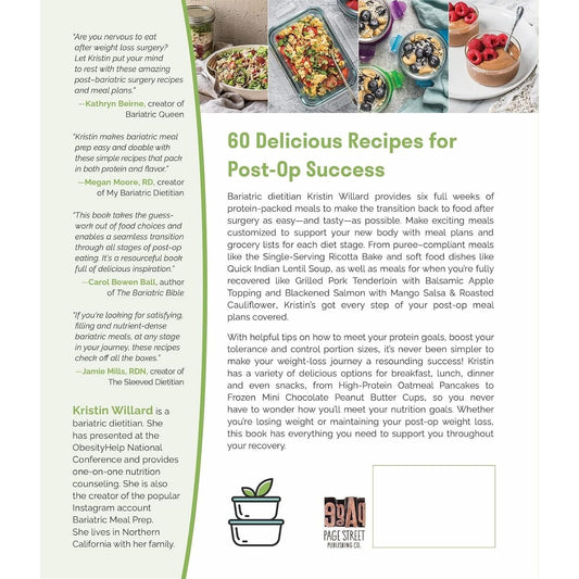Bariatric Meal Prep Made Easy: Six Weeks of Portion-Controlled Recipes to Keep the Weight Off