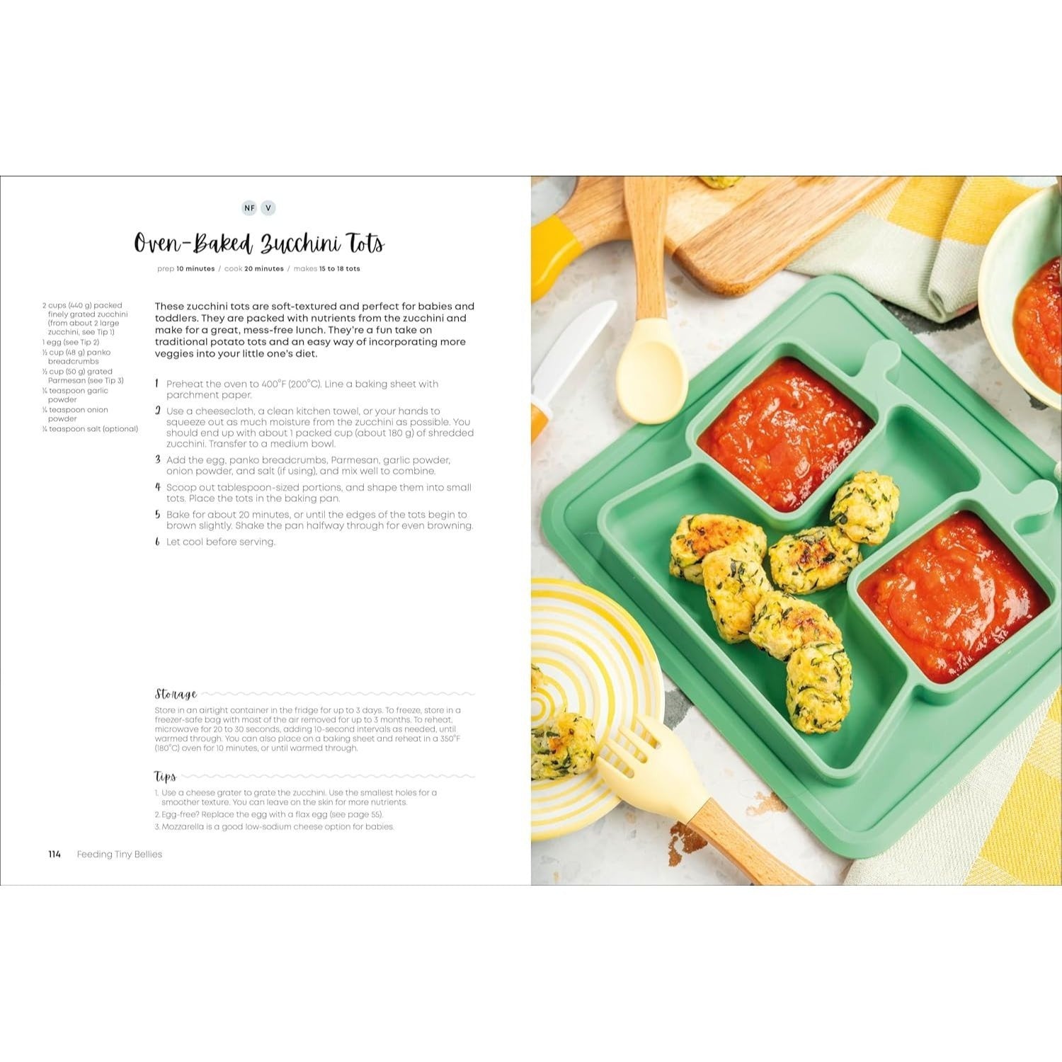 Feeding Tiny Bellies: Over 100 Baby-Led Weaning, Toddler, and Family Recipes: A Cookbook (Spiral Bound)
