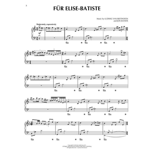 Jon Batiste - Beethoven Blues: Batiste Piano Series, Vol. 1 Piano Solo Matching Folio