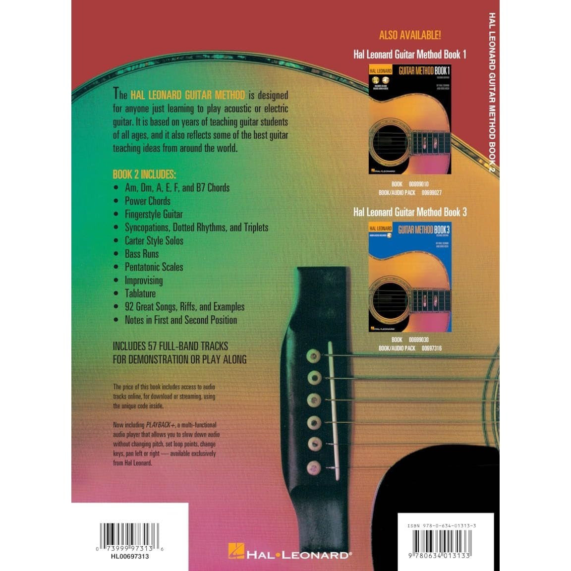 Guitar Method Book 2 Hal Leonard Beginner to Intermediate Guitar Lesson Book Learn Chords Fingerstyle Power Chords and Rhythm Techniques Includes Onli