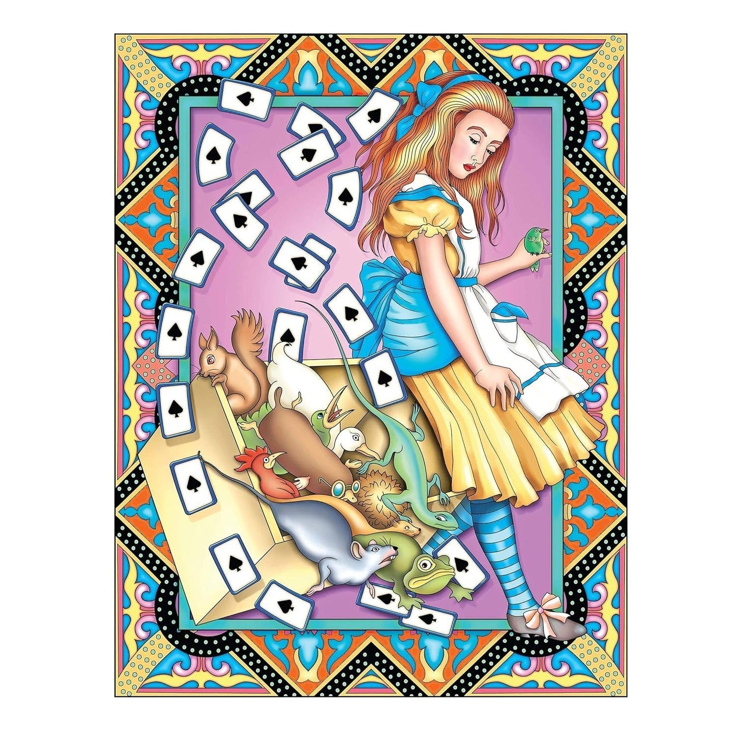 Creative Haven Alice in Wonderland Designs Coloring Book