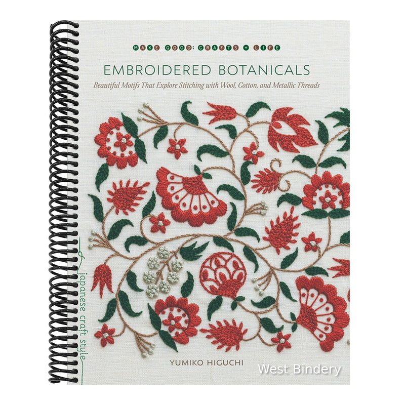 Embroidered Botanicals: Beautiful Motifs That Explore Stitching with Wool, Cotton, and Metallic Threads
