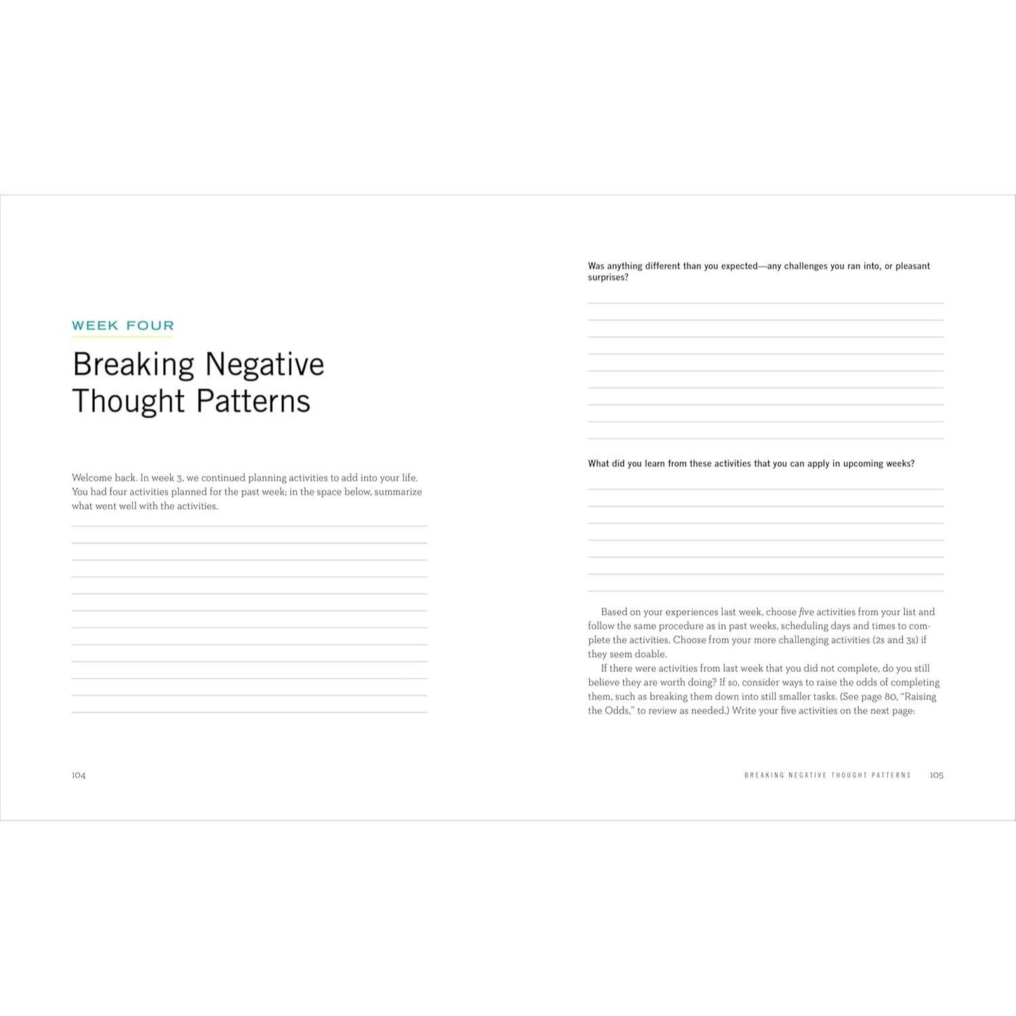 Retrain Your Brain: Cognitive Behavioral Therapy in 7 Weeks: A Workbook for Managing Depression and Anxiety (Spiral Bound)