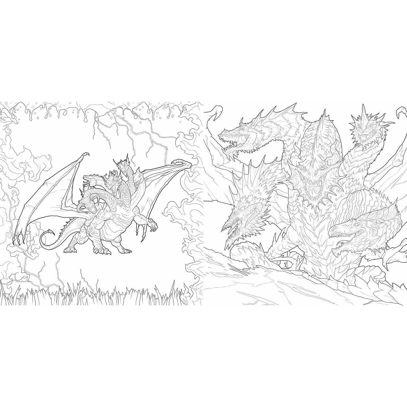 Dragons of the Realms (Dungeons & Dragons): An Official Dungeons & Dragons Coloring Book