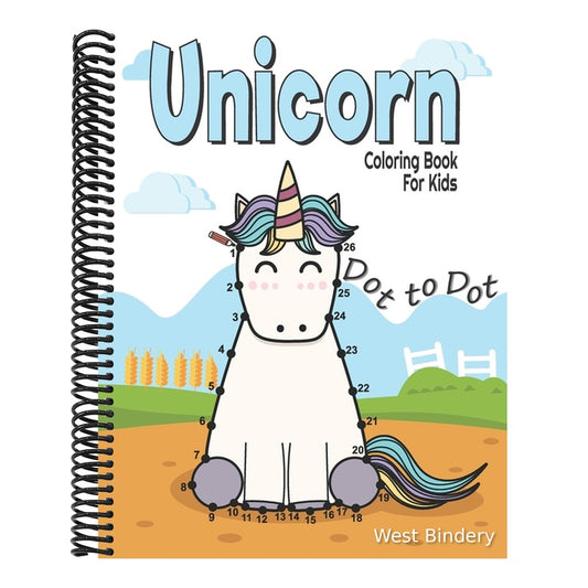 Dot to Dot Unicorn Coloring Book For Kids: Fun and challenge kids workbook for learning (Connect the dots and Coloring Books for kids Ages 4-8, 9-12)
