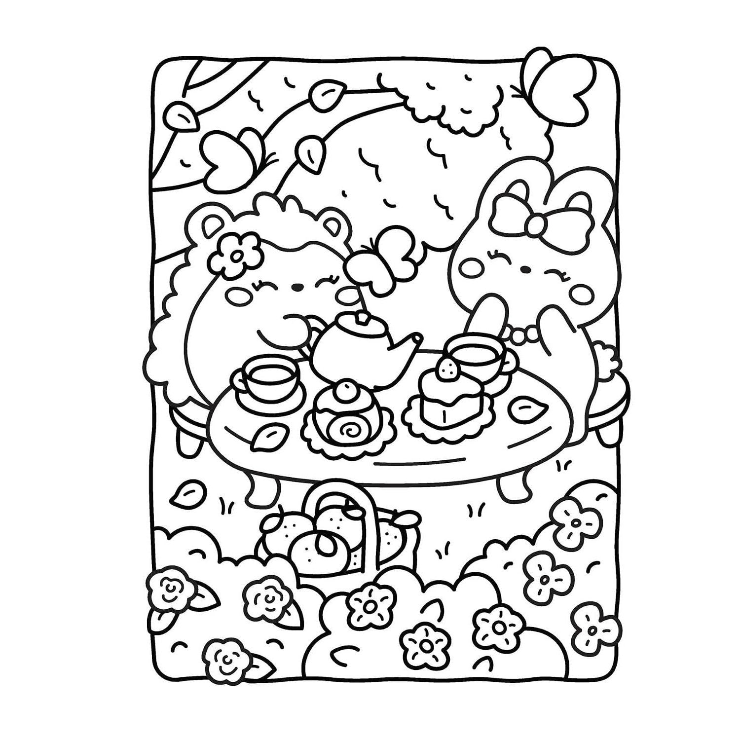 Cozy Springtime Glow-In-The-Dark Coloring