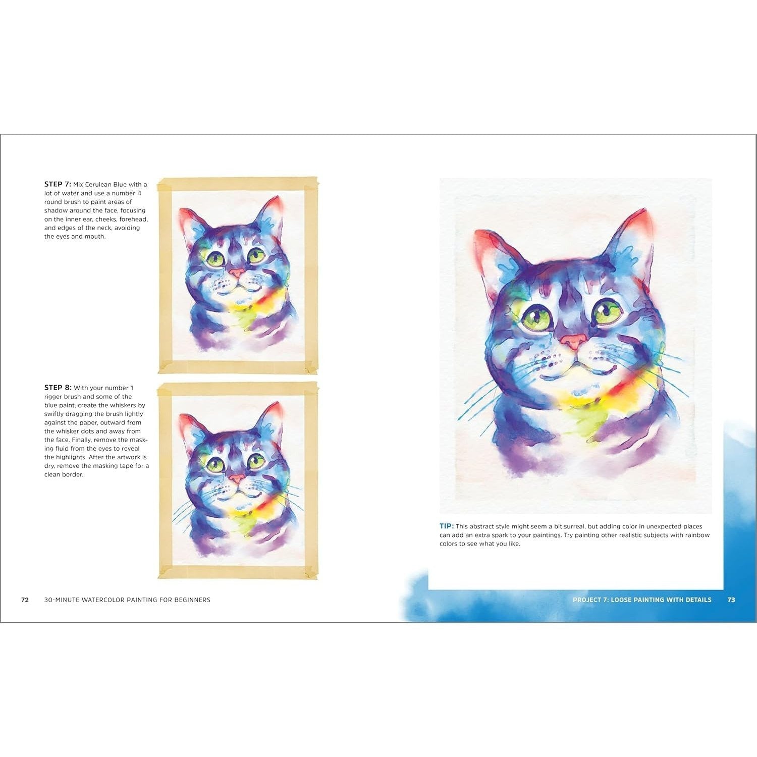 30-Minute Watercolor Painting for Beginners: Easy Step-By-Step Lessons and Techniques (Spiral Bound)