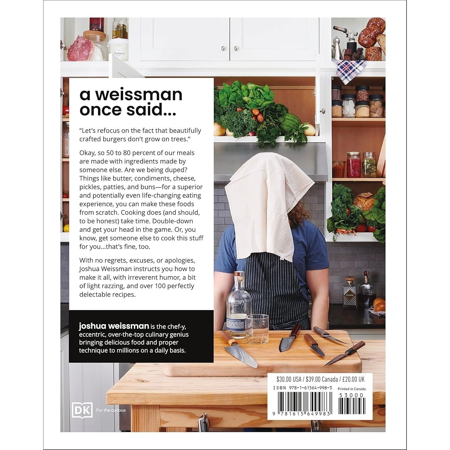 Joshua Weissman: An Unapologetic Cookbook. #1 New York Times Bestseller (Spiral Bound)
