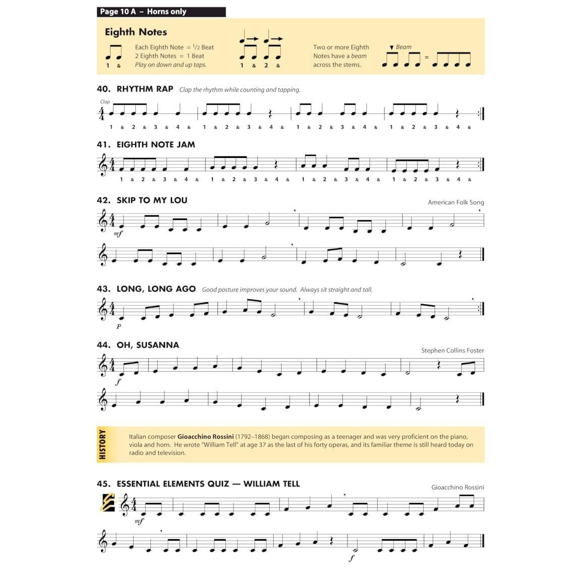 Essential Elements for Band - F Horn Book 1 with Eei (Book/Online Media)