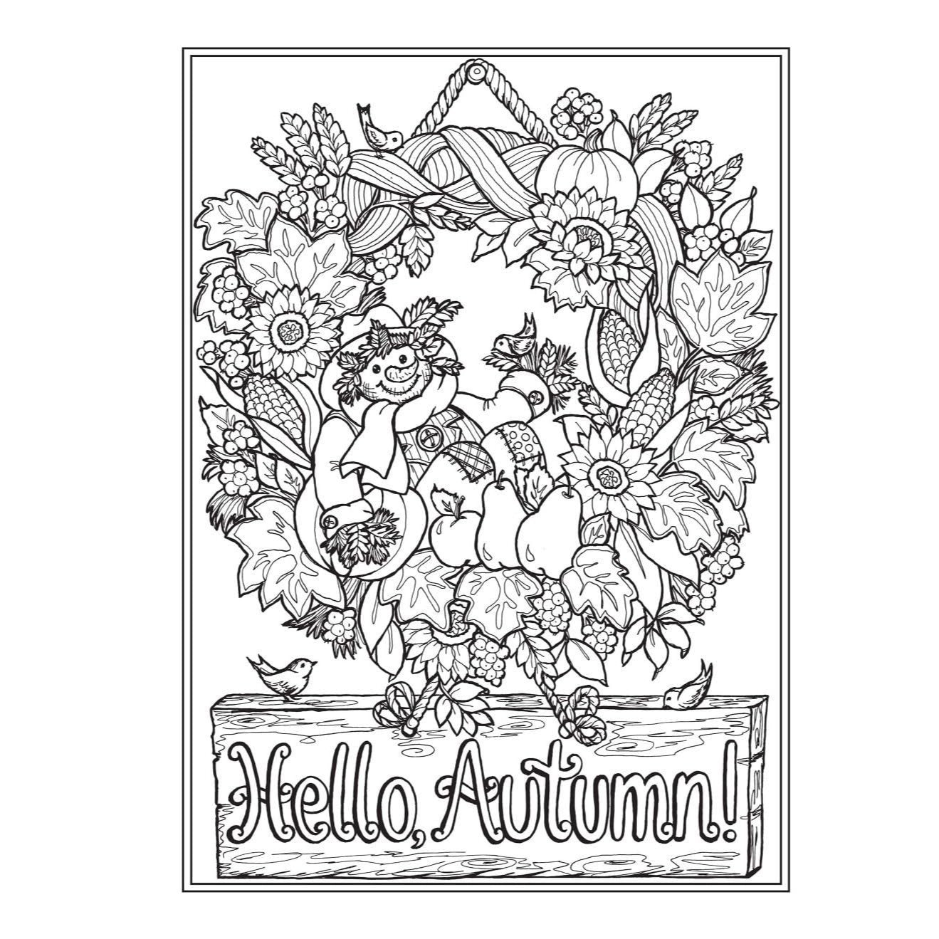Creative Haven Autumn Charm Coloring Book (Adult Coloring Books: Seasons)