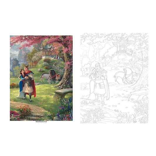 Disney Dreams Collection Thomas Kinkade Studios Disney Princess Coloring Book (Spiral Bound)