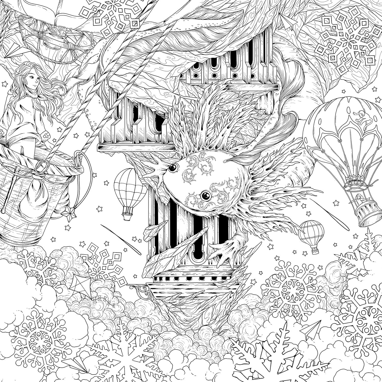 Mythographic Color and Discover: Wild Winter: An Artist's Coloring Book of Snowy Animals and Hidden Objects