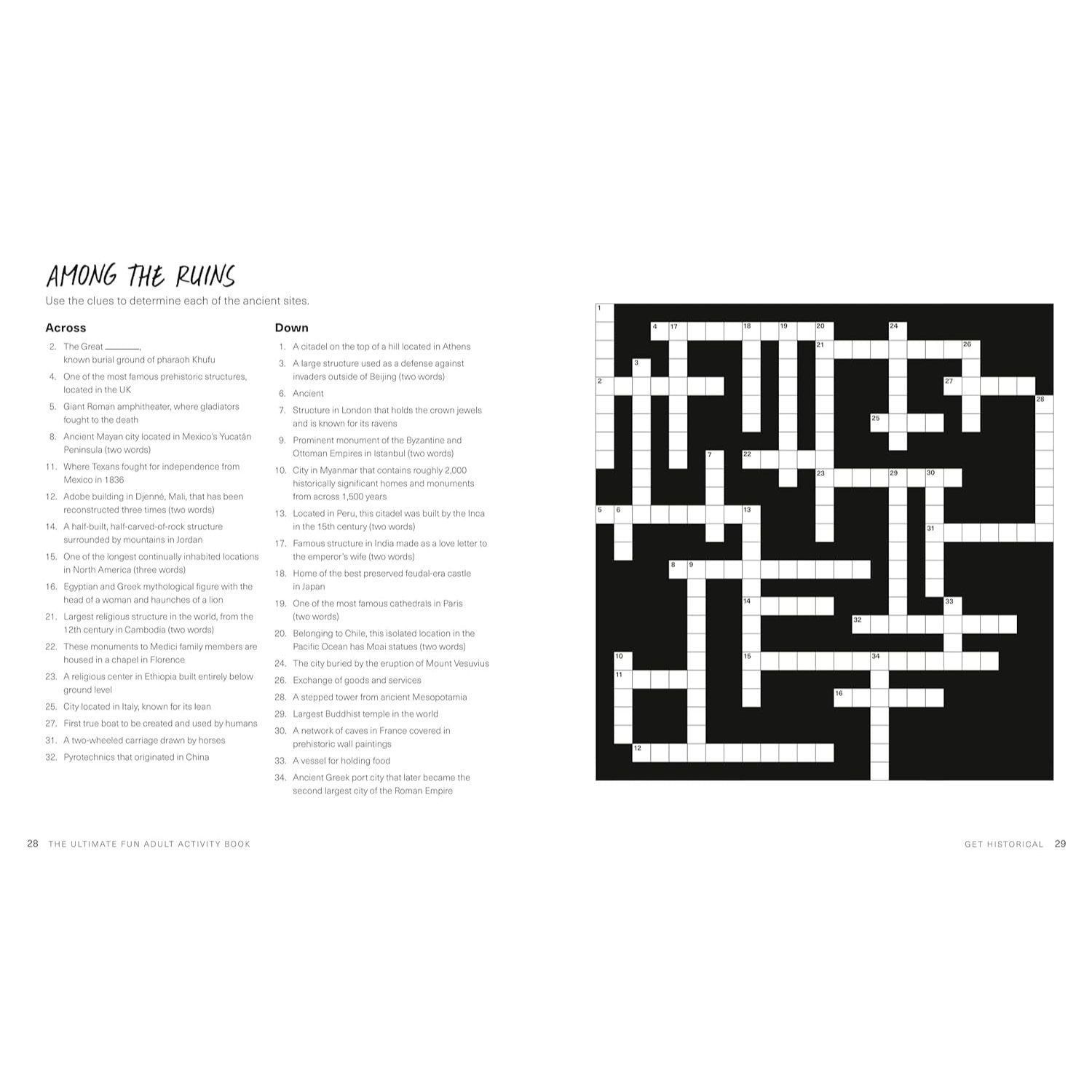 The Ultimate Fun Adult Activity Book: Logic Puzzles, Sudoku, Mazes, Word Searches, Crosswords, Acrostics, Coloring, and More!