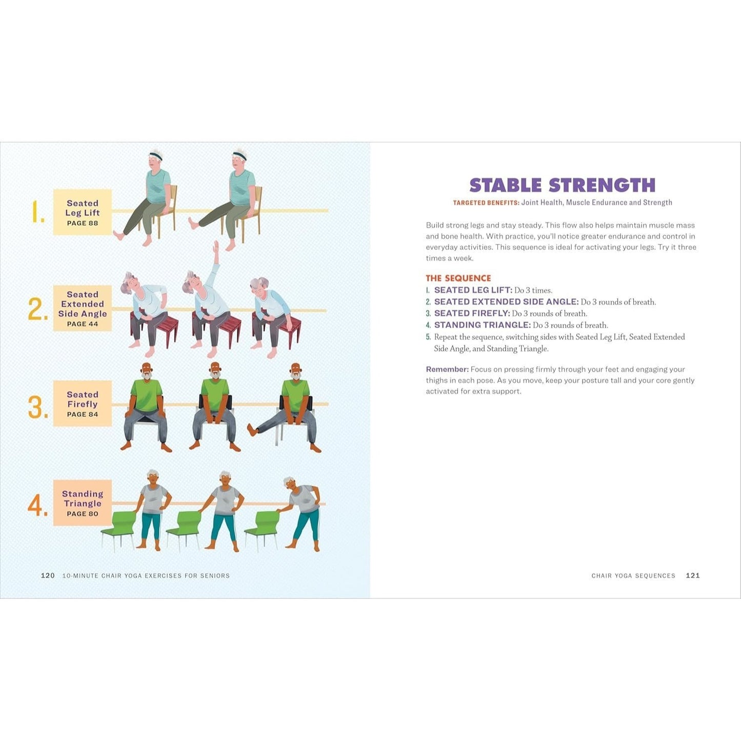 10-Minute Chair Yoga Exercises for Seniors: 40 Poses to Build Strength and Flexibility for Fall Prevention