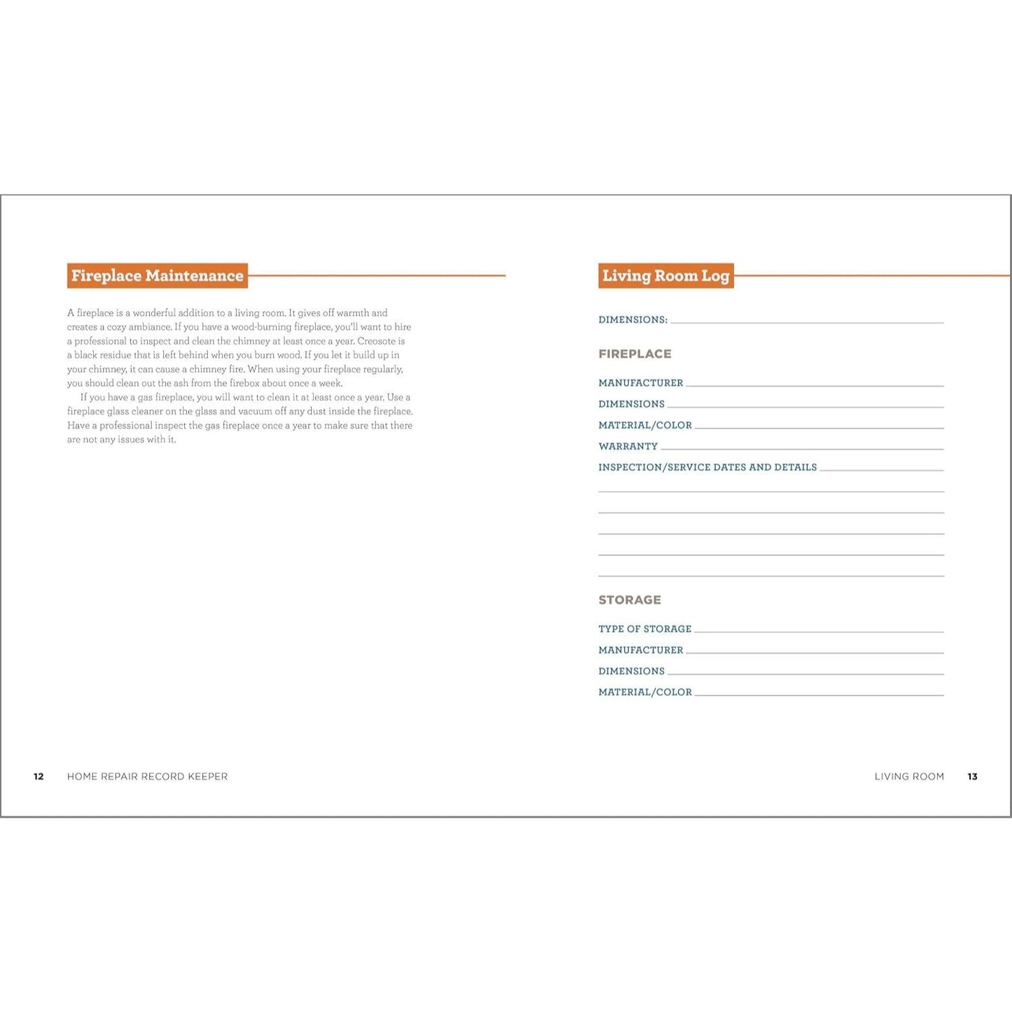 Home Repair Record Keeper: Includes Schedules and Maintenance Logs