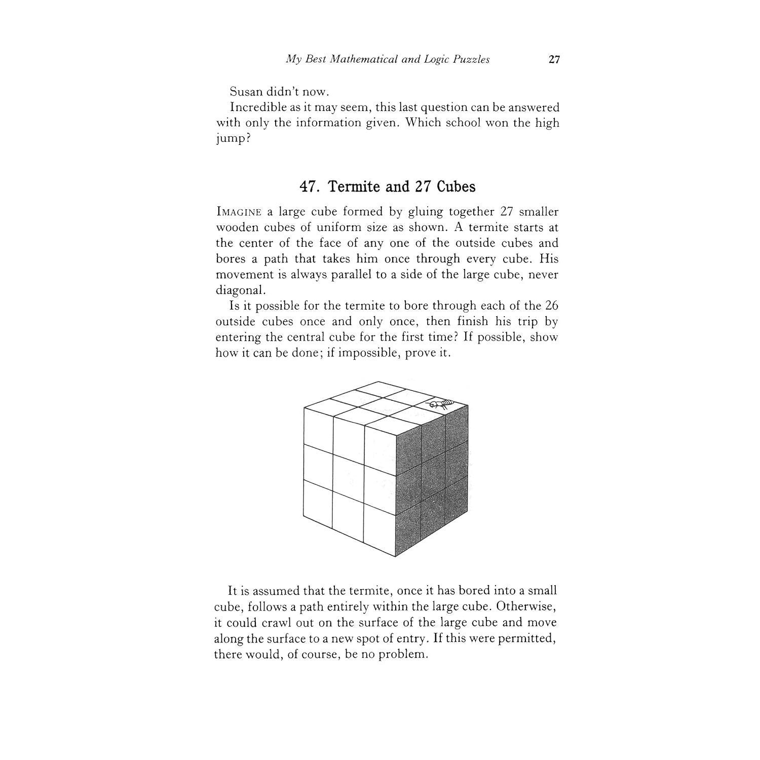 My Best Mathematical and Logic Puzzles