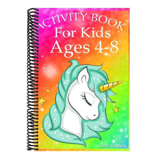 Activity Book for Kids Ages 4-8: Unicorn Coloring Activity Book for Kids Ages 4-8