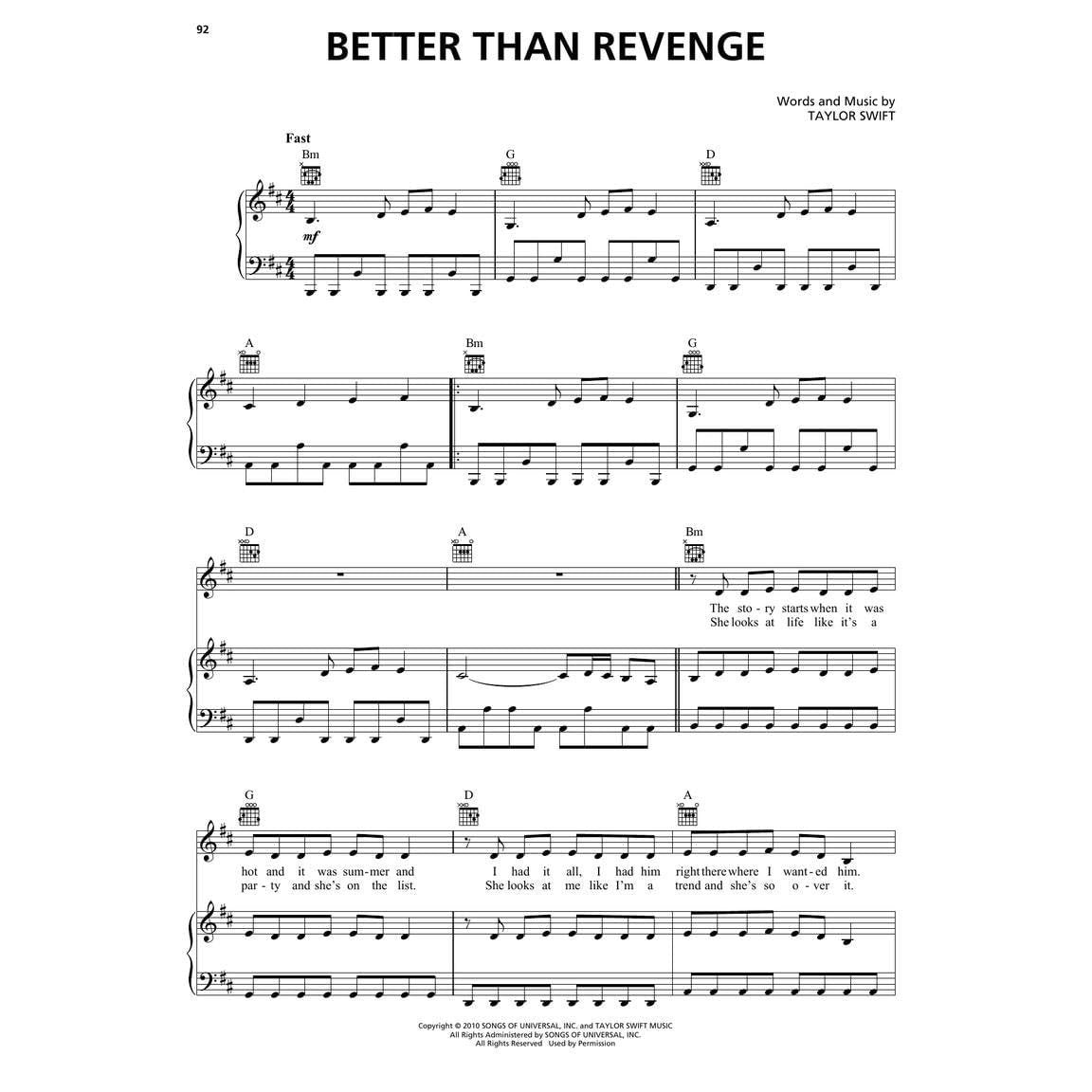 Taylor Swift - Speak Now (Taylor's Version) - Taylor Swift Songbook for Piano, Vocal & Guitar for Beginning Musicians (Spiral Bound)