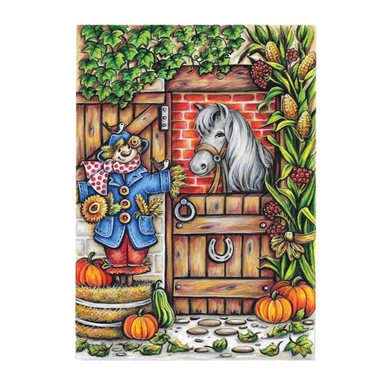 Creative Haven Autumn Charm Coloring Book (Adult Coloring Books: Seasons)