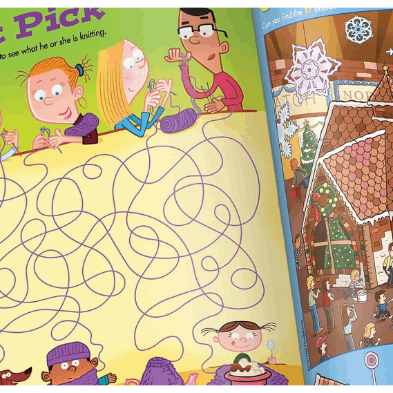 Christmas Puzzles: Kids Christmas Puzzle Book with Mazes, Hidden Pictures, Matching Games and More Than 100 Holiday Activities for Kids 6 and Up