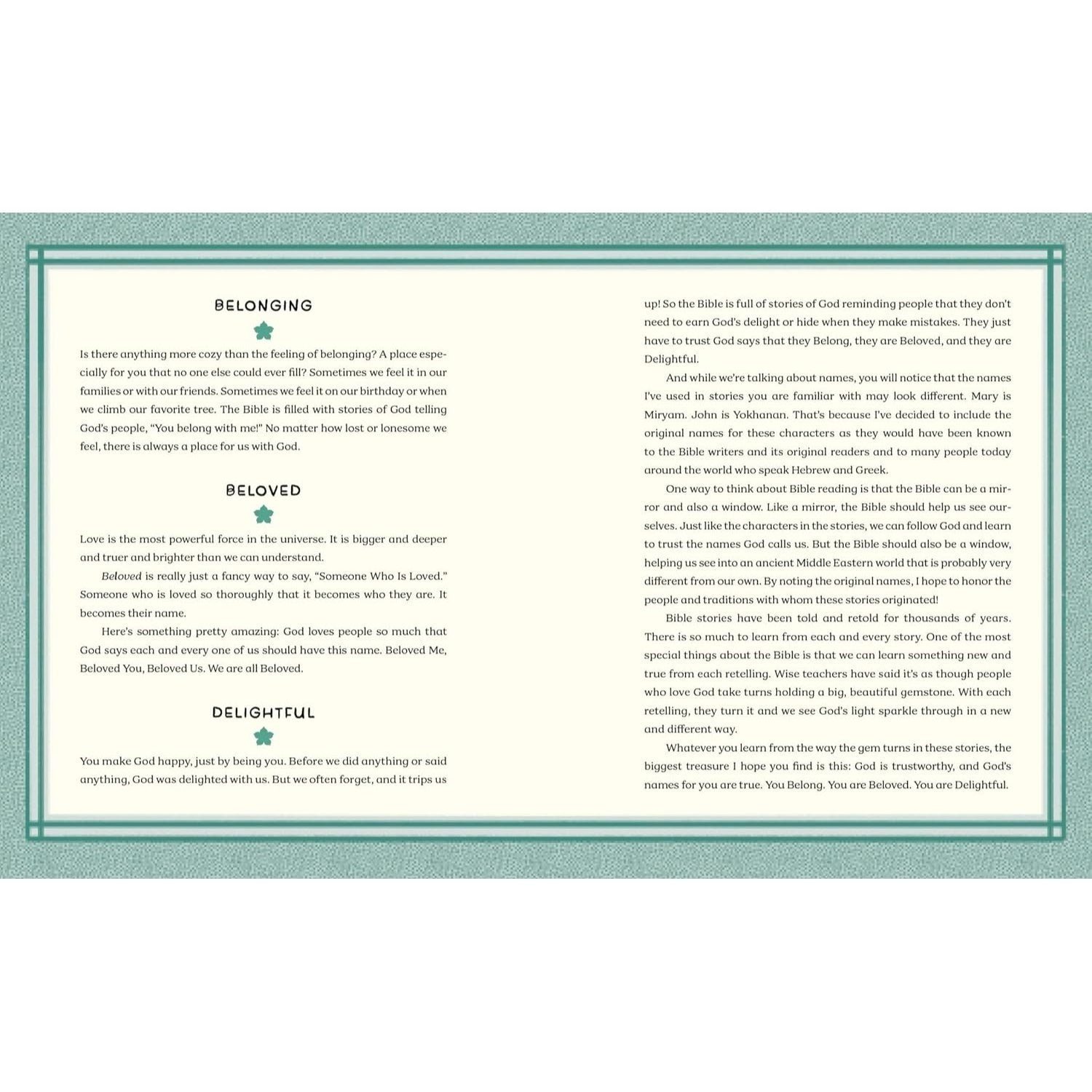 The Book of Belonging: Bible Stories for Kind and Contemplative Kids (Spiral Bound)